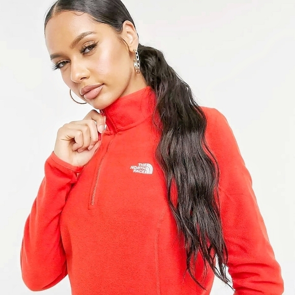 🌸 The North Face | Quarter Zip Fleece Jacket  F - Picture 2 of 14
